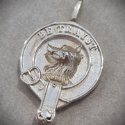Innes clan crest pendant round boar's head Be Traist